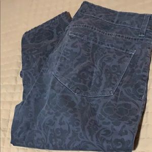 Darling NYDJ Grey with paisley print